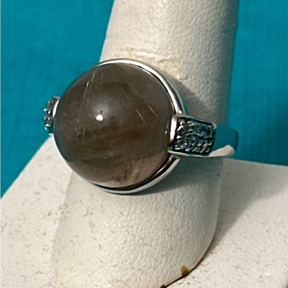 Elegant Multi-Stone Silver Rings Set - Picture 2 of 7